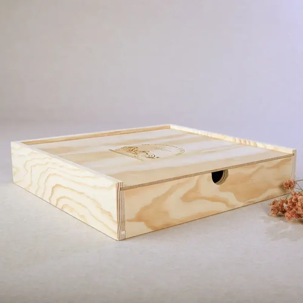 Caja de Madera Grabado Láser/Uv