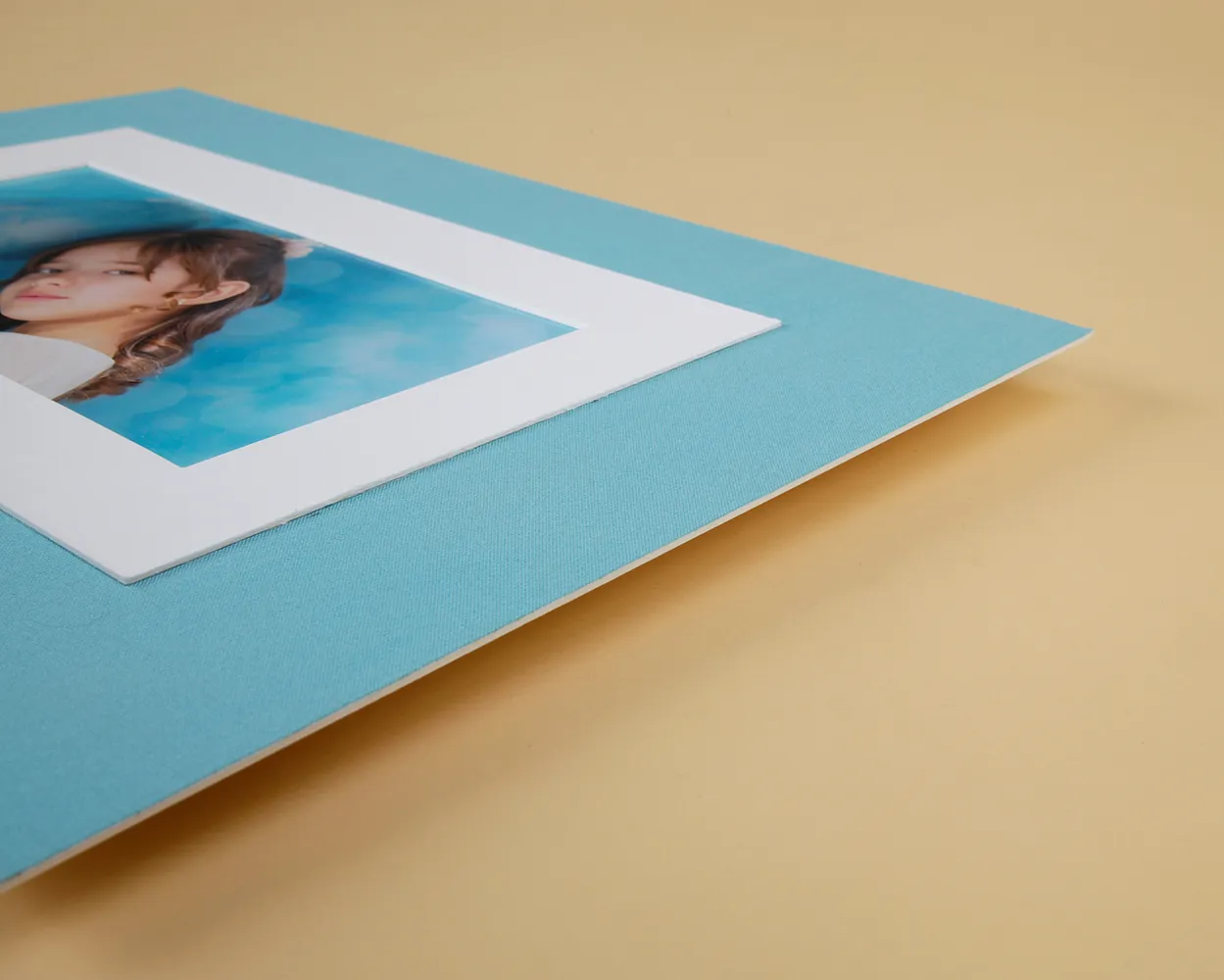 Cuadro passe-partout y textura