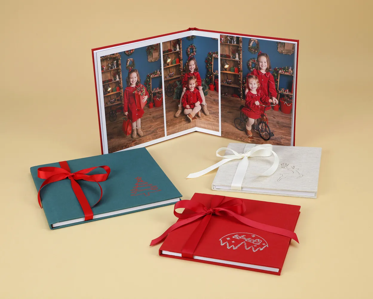 Eco Christmas Book con stamping