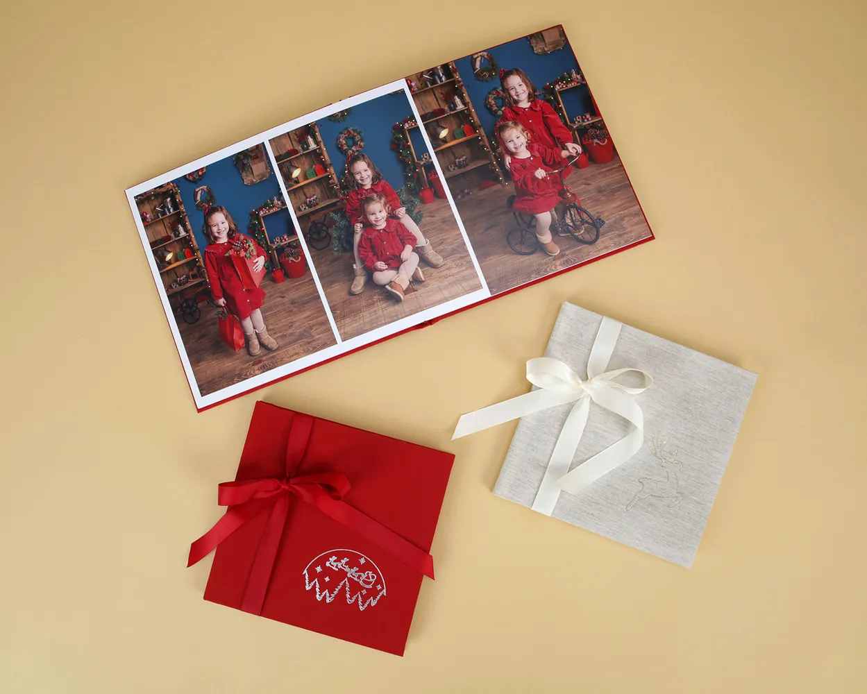 Eco Christmas Book con stamping