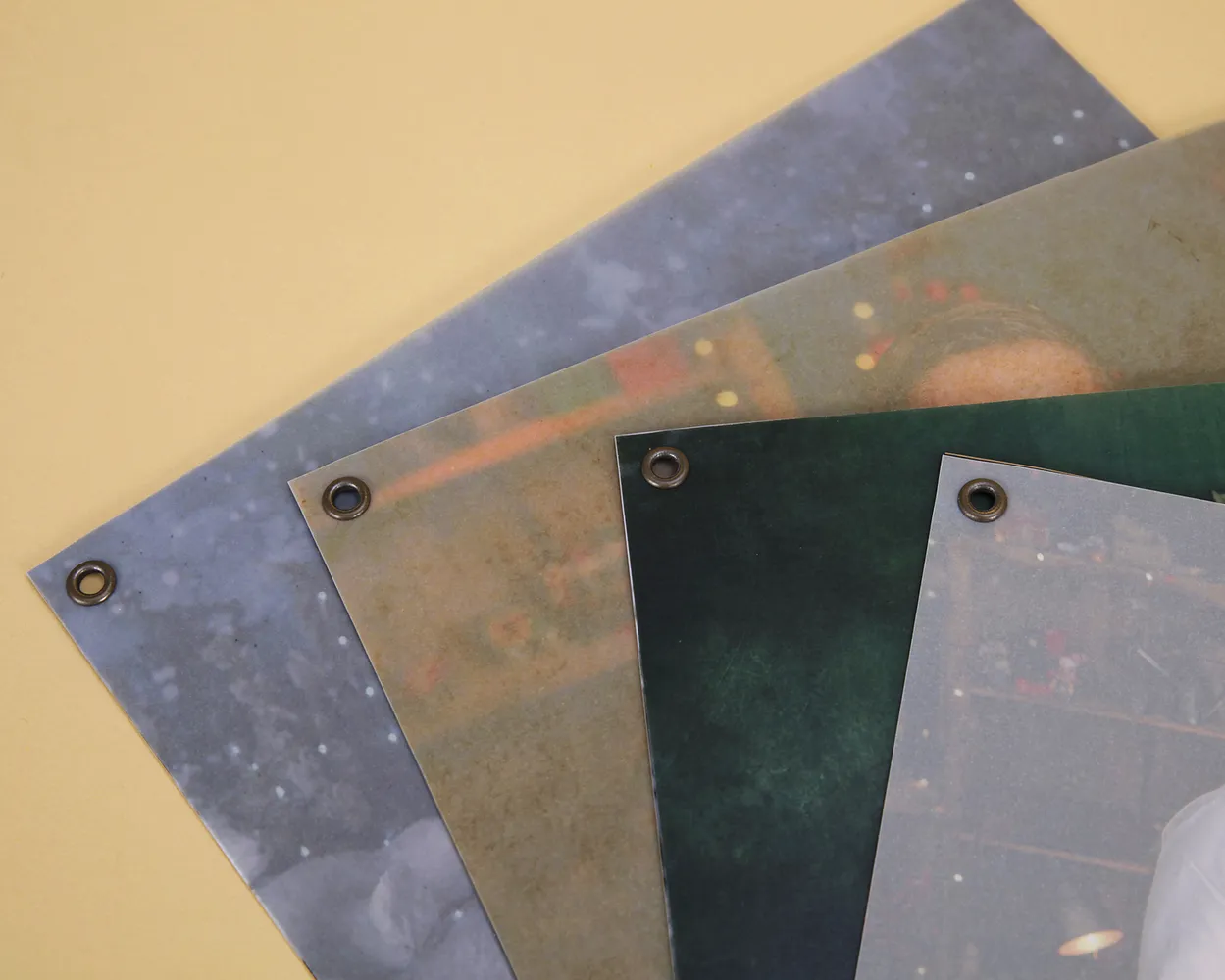 Christmas Card  papel vegetal+foto+kraft