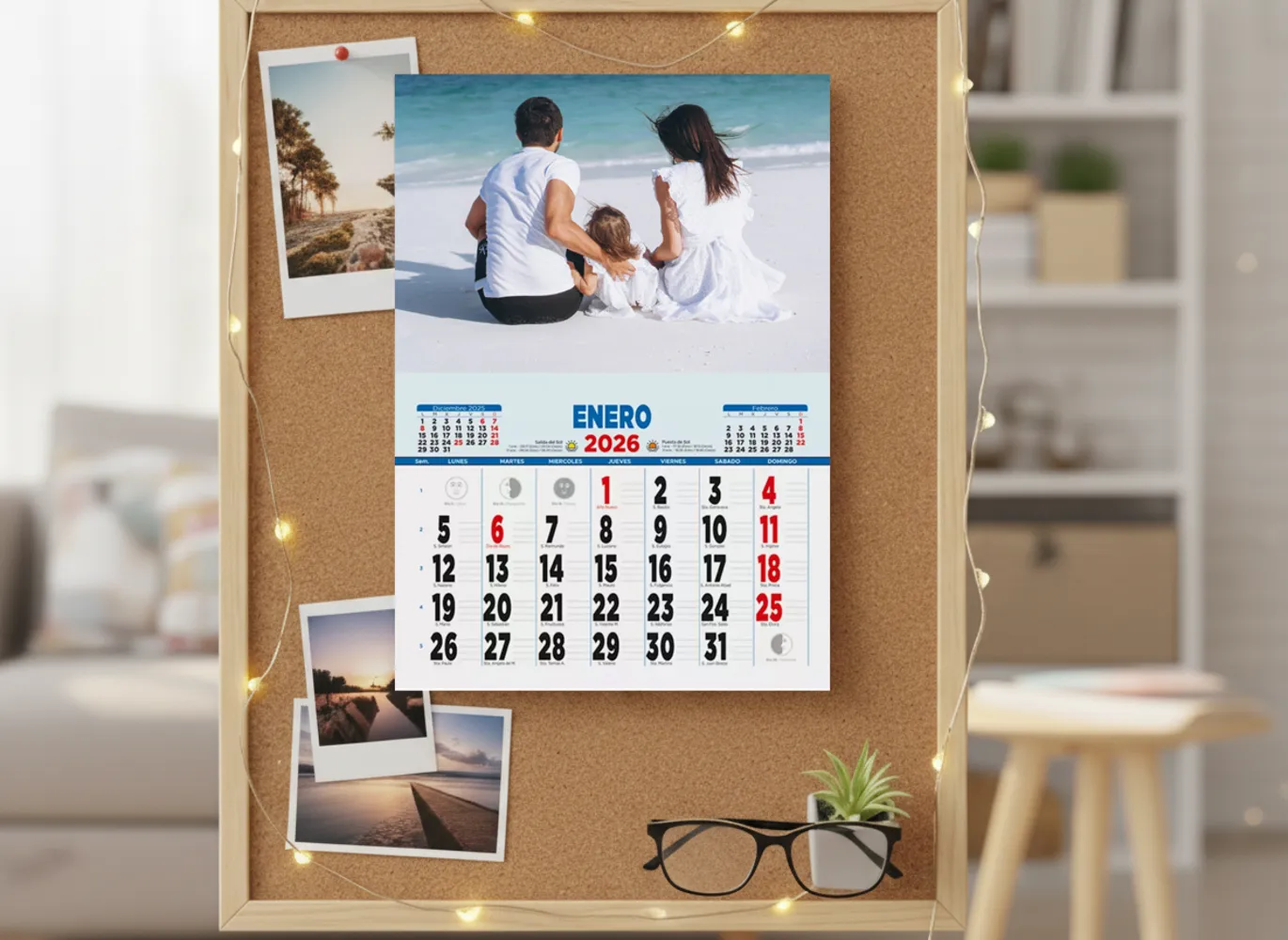 Calendario Anual con Faldilla