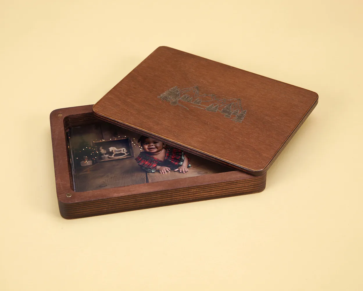 Santa  box de madera