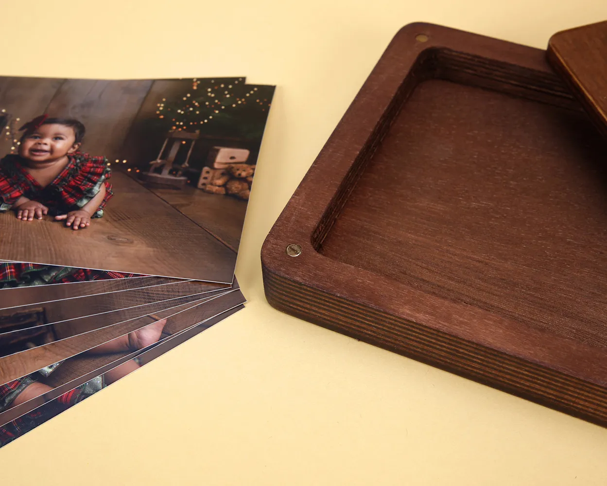 Santa  box de madera