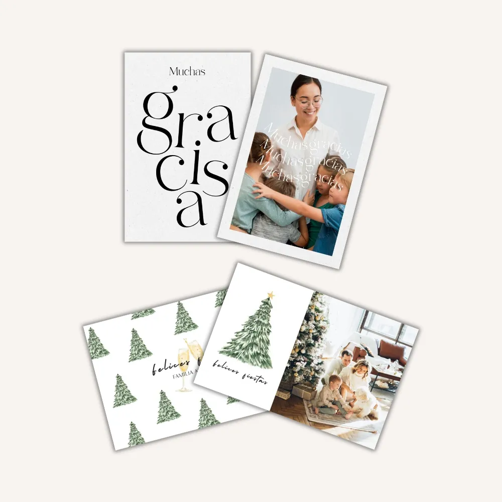 Felicitación doble cara