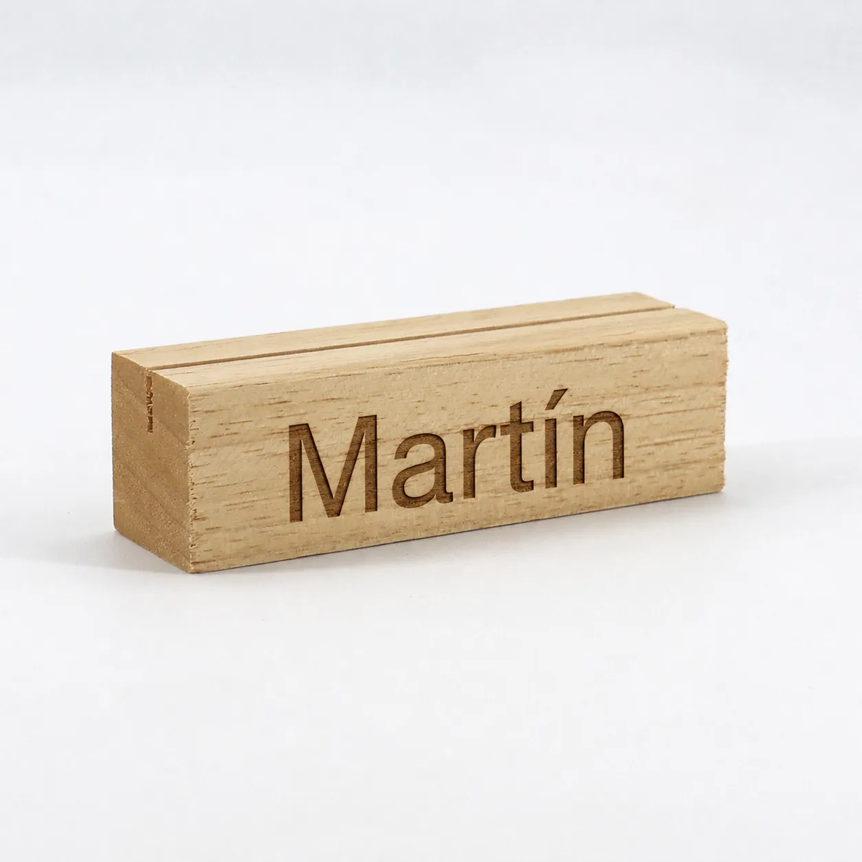 Taco de madera personalizado
