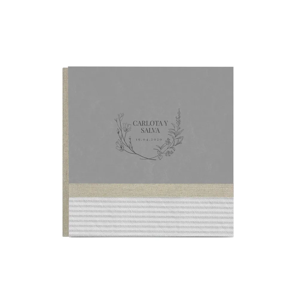 Álbum 2 Piezas Portada Combinada con Material Láser Arriba (20 pl)